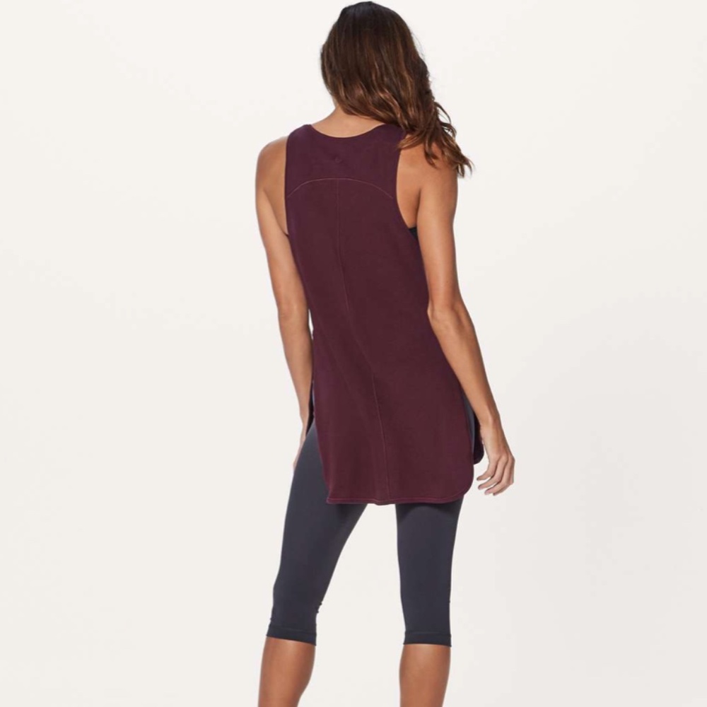 Lululemon Side Story Tank Garnet View 3